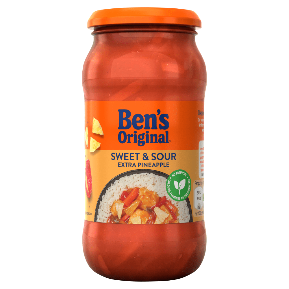 Ben's Original Sweet & Sour Extra Pineapple Sauce 450g - UK Food & Drink - 4002359014802
