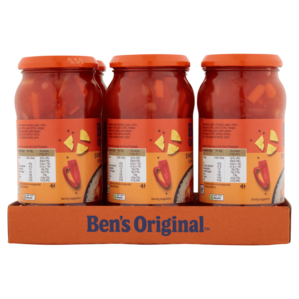 Ben's Original Sweet & Sour Extra Pineapple Sauce 450g - UK Food & Drink - 4002359014802