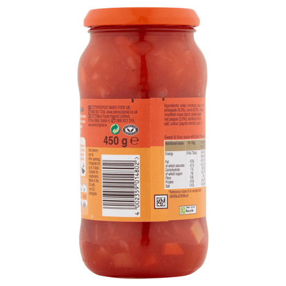 Ben's Original Sweet & Sour Extra Pineapple Sauce 450g - UK Food & Drink - 4002359014802