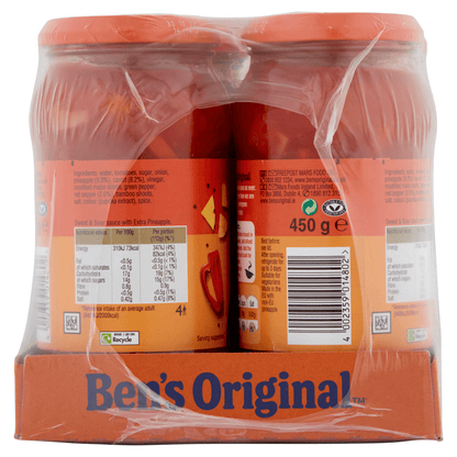 Ben's Original Sweet & Sour Extra Pineapple Sauce 450g - UK Food & Drink - 4002359014802