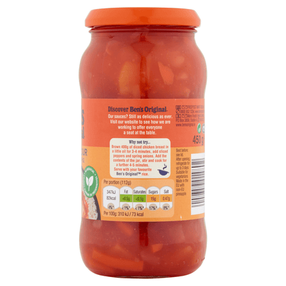 Ben's Original Sweet & Sour Extra Pineapple Sauce 450g - UK Food & Drink - 4002359014802