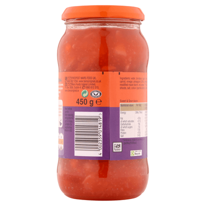 Ben's Original Sweet & Sour Sauce 450g - UK Food & Drink - 4002359014819