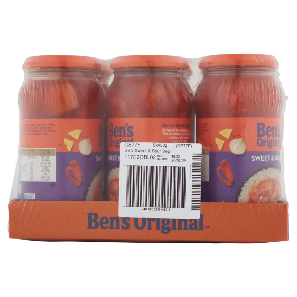 Ben's Original Sweet & Sour Sauce 450g - UK Food & Drink - 4002359014819