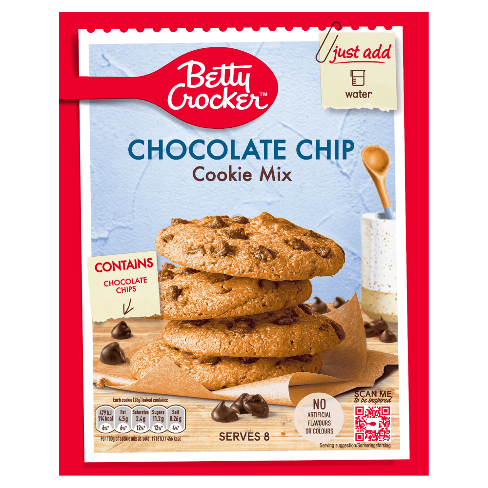 Betty Crocker Chocolate Chip Cookie Mix 200g - UK Food & Drink - 8906000220603