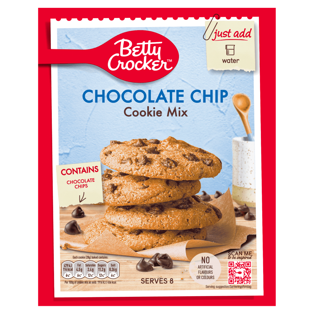Betty Crocker Chocolate Chip Cookie Mix 200g - UK Food & Drink - 8906000220603