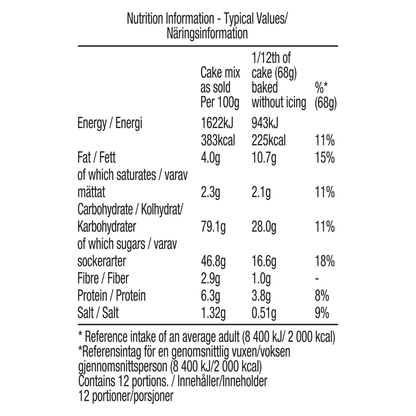 Betty Crocker Country Carrot Cake Mix 425g - UK Food & Drink - 5010084903574