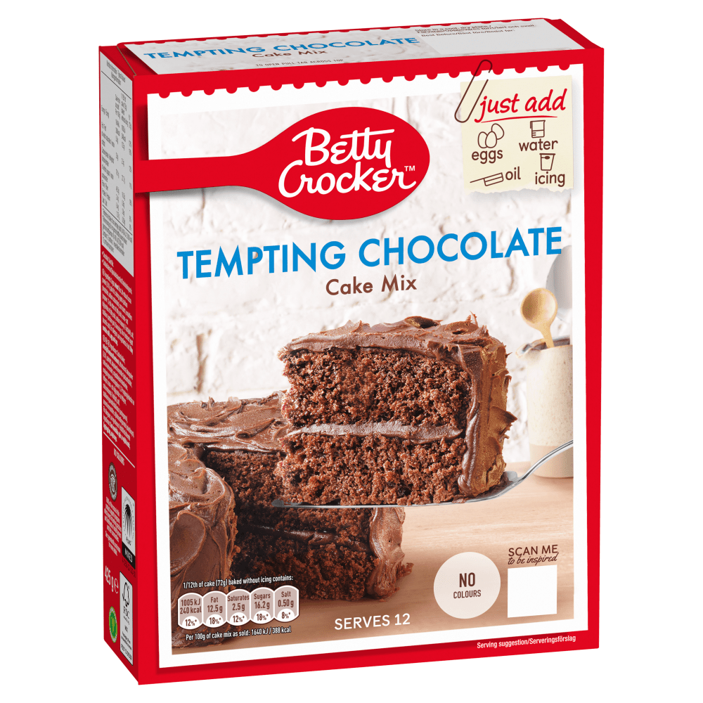 Betty Crocker Tempting Chocolate Cake Mix 425g - UK Food & Drink - 5010084903659