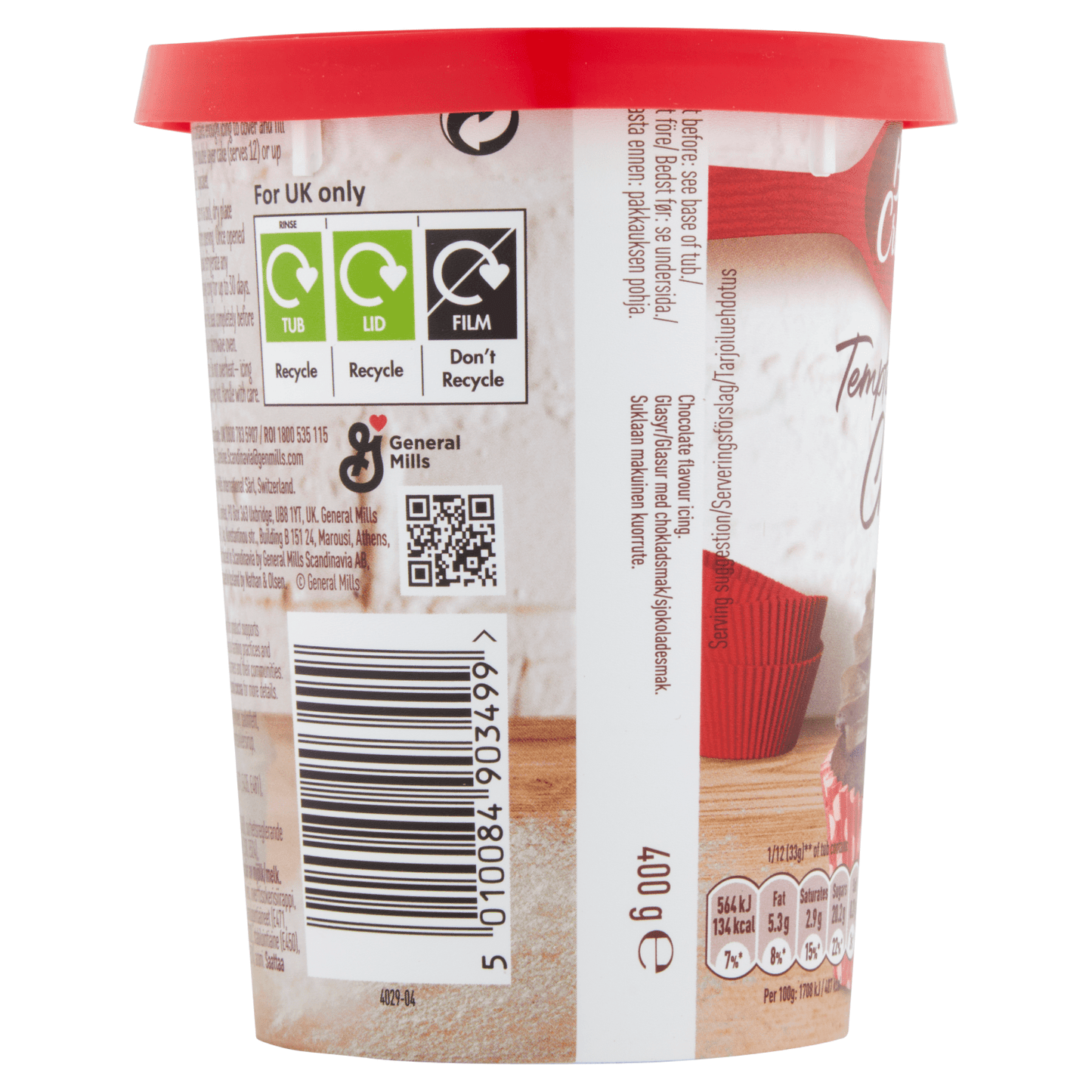 Betty Crocker Tempting Chocolate Icing 400g - UK Food & Drink - 5010084903499