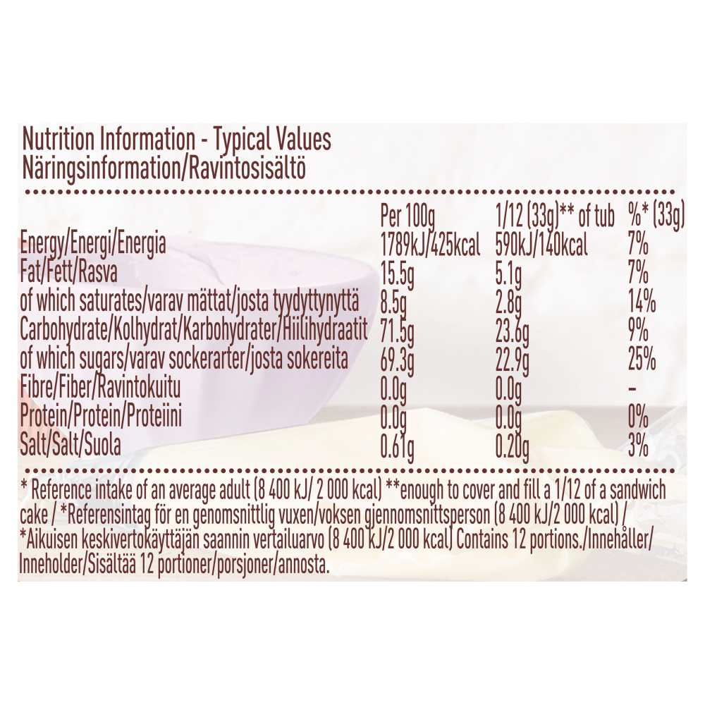 Betty Crocker Vanilla Buttercream Flavour Icing 400g - UK Food & Drink - 5010084902669