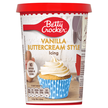 Betty Crocker Vanilla Buttercream Flavour Icing 400g - UK Food & Drink - 5010084902669