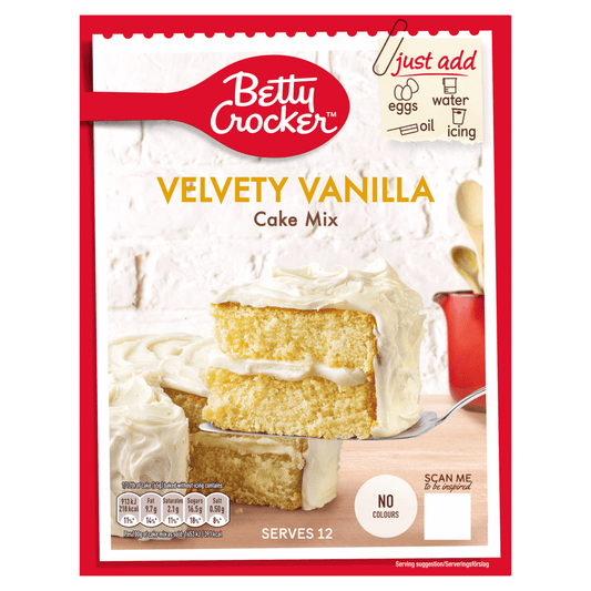 Betty Crocker Velvety Vanilla Cake Mix 425g - UK Food & Drink - 5010084903550