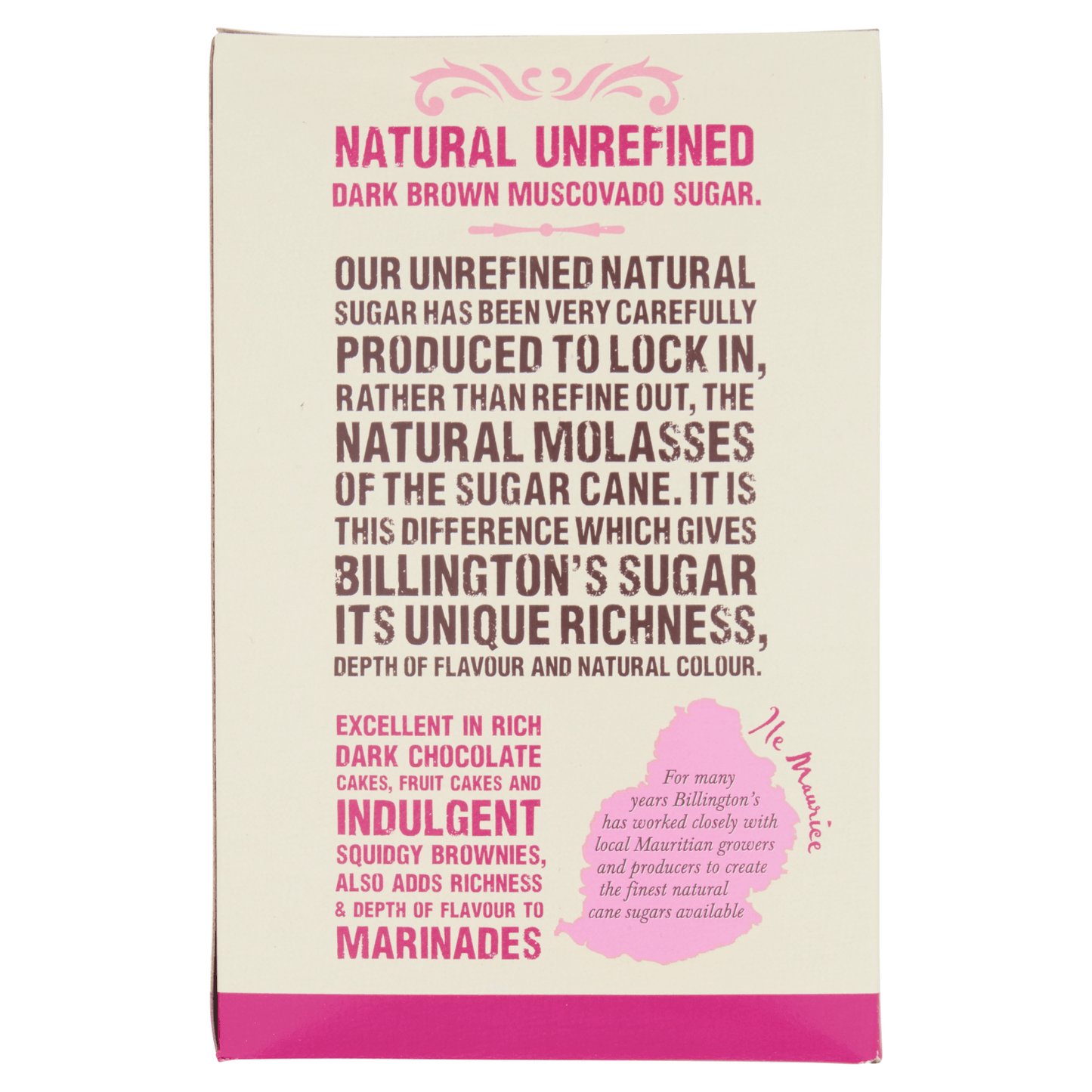 Billington's Dark Muscovado Natural Unrefined Cane Sugar 500g - UK Food & Drink - 5010651001313