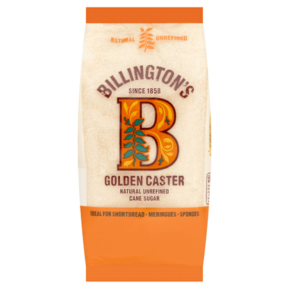 Billington's Golden Caster Natural Unrefined Cane Sugar 500g - UK Food & Drink - 5010067356977