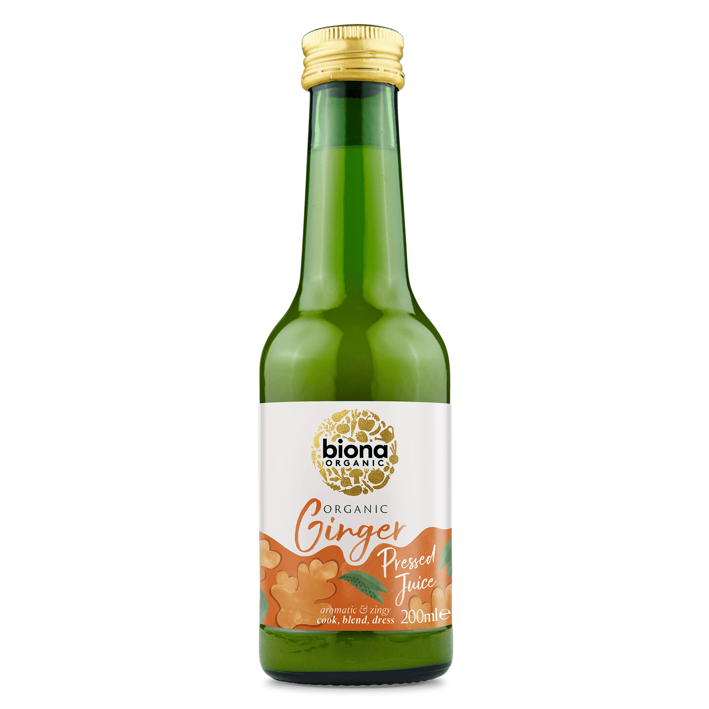 Biona Organic Ginger Pressed Juice 200ml - UK Food & Drink - 5032722315778