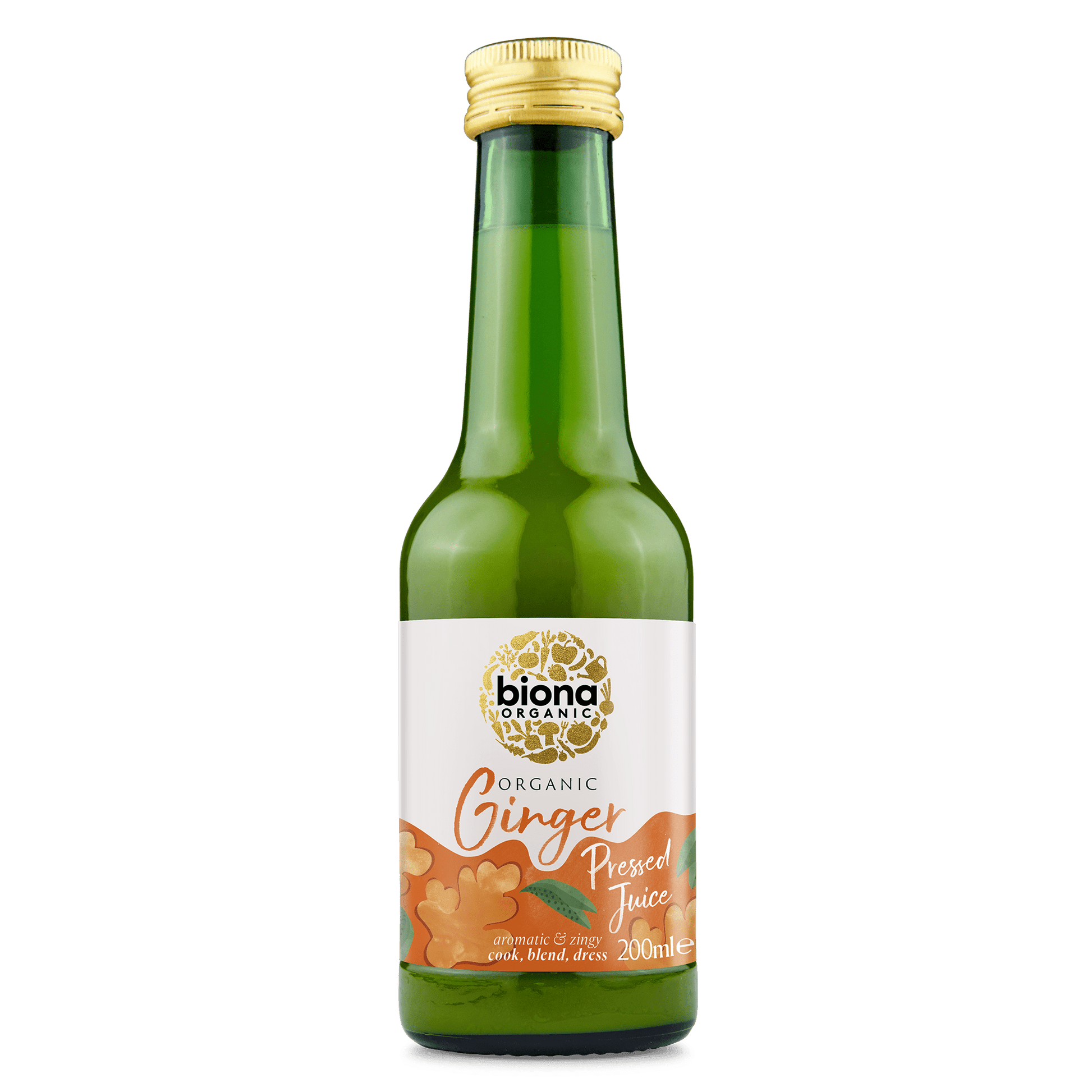 Biona Organic Ginger Pressed Juice 200ml - UK Food & Drink - 5032722315778