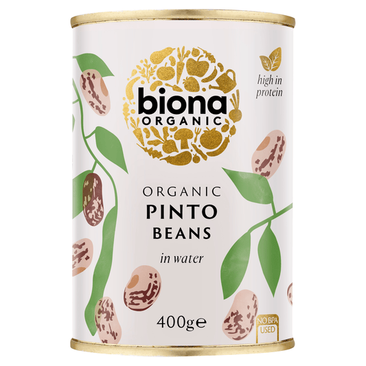 Biona Organic Pinto Beans in Water 400g - UK Food & Drink - 5032722302990