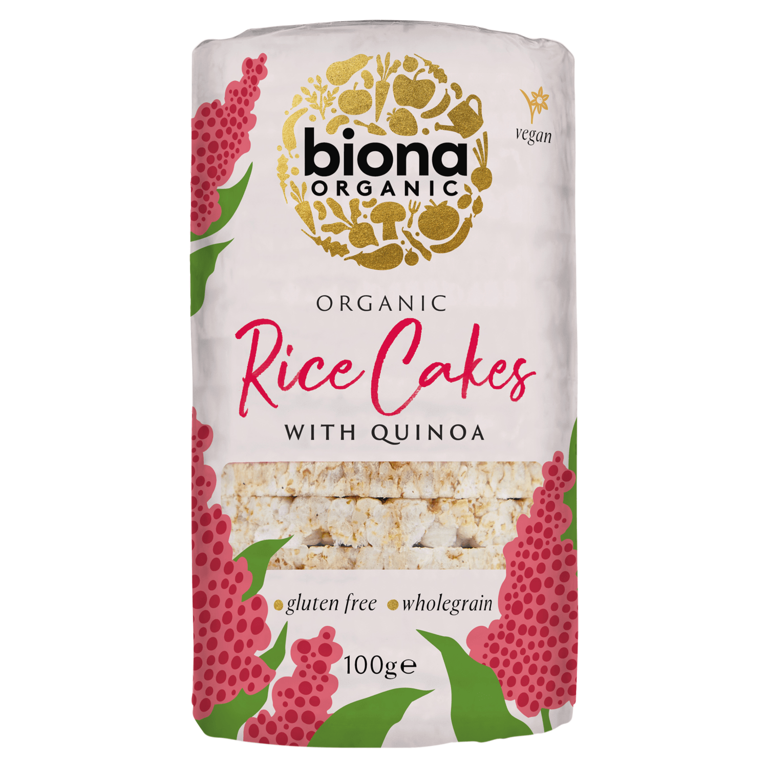 Biona Organic Rice Cakes with Quinoa 100g - UK Food & Drink - 5032722300583