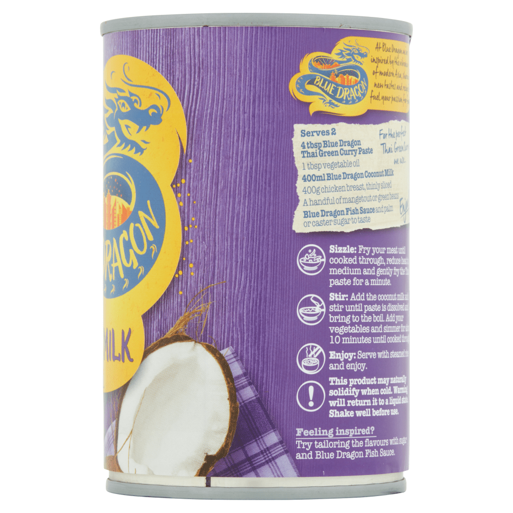 Blue Dragon Coconut Milk 400ml - UK Food & Drink - 5010338014339