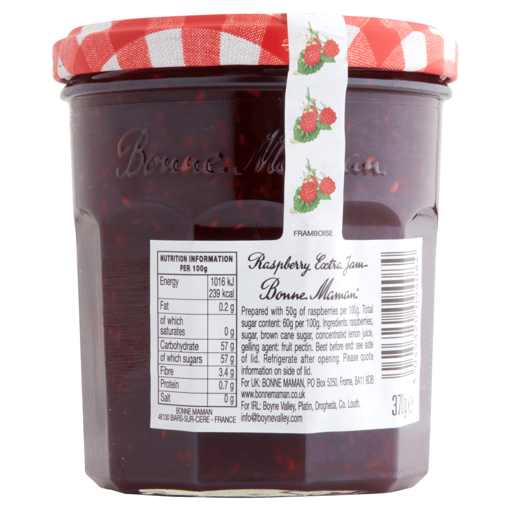 Bonne Maman Raspberry Conserve 370g - UK Food & Drink - 3045320094084