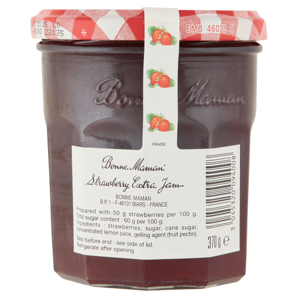 Bonne Maman Strawberry Jam 370g - UK Food & Drink - 3045320094008