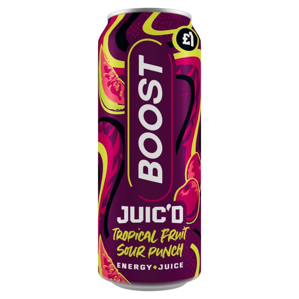 Boost Juic'd Tropical Fruit Sour Punch 500ml - UK Food & Drink - 5056079900944