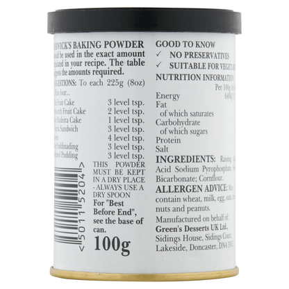 Borwick's Baking Powder 100g - UK Food & Drink - 50115204
