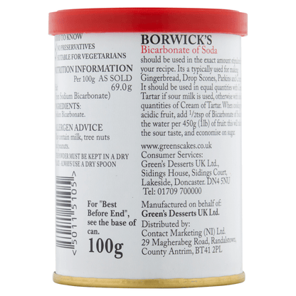 Borwicks Bicarbonate of Soda 100g - UK Food & Drink - 50115105