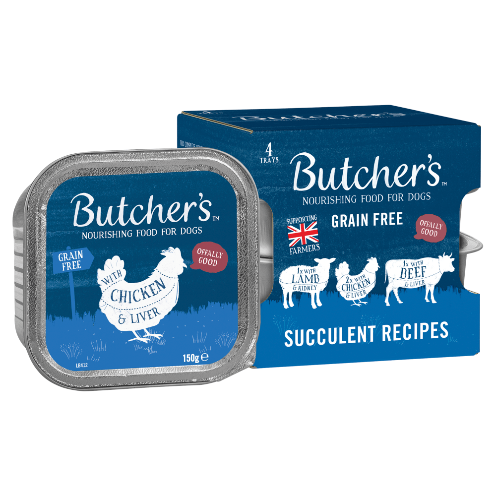 Butcher's Grain Free Succulent Recipes 4 x 150g - UK Food & Drink - 5011792008889