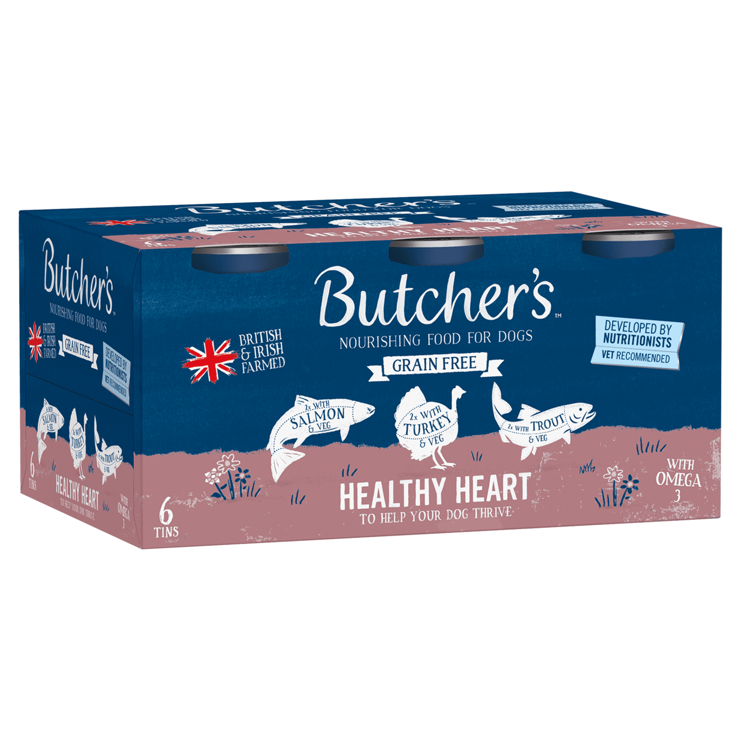 Butcher's Healthy Heart Dog Food Tins 6 x 390g - UK Food & Drink - 5011792007738
