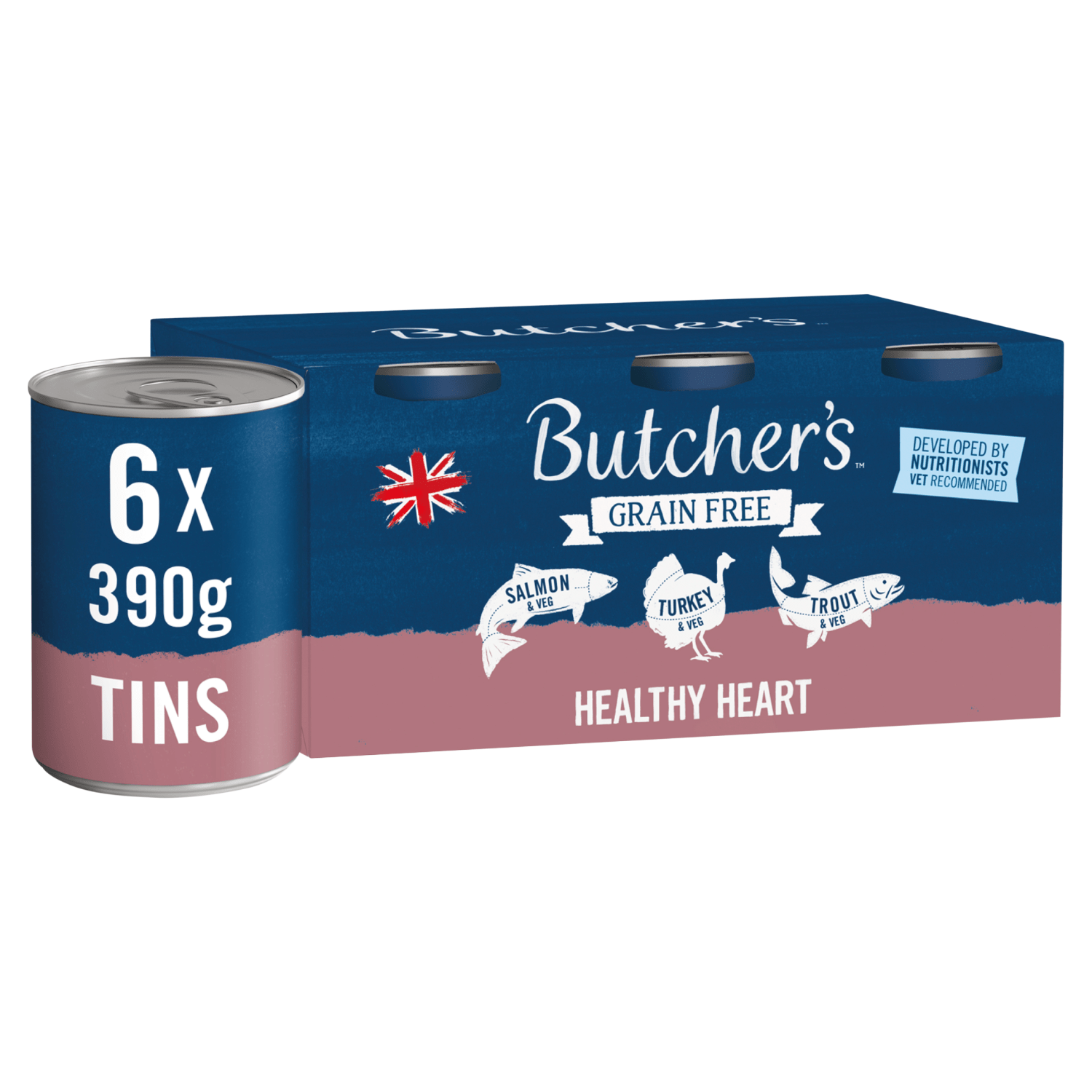 Butcher's Healthy Heart Dog Food Tins 6 x 390g - UK Food & Drink - 5011792007738