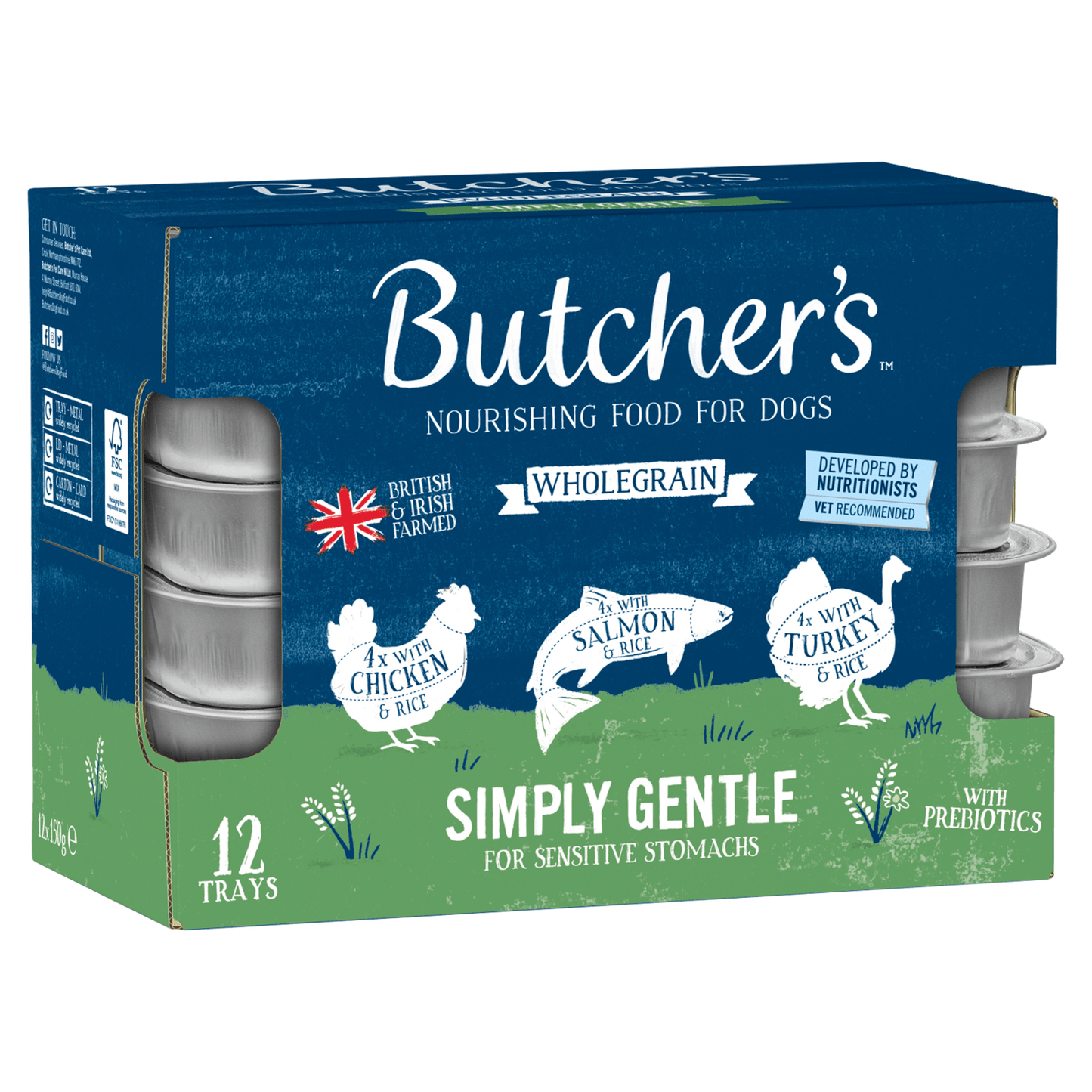 Butcher's Simply Gentle Nourishing Food for Dogs 12 x 150g - UK Food & Drink - 5011792008971