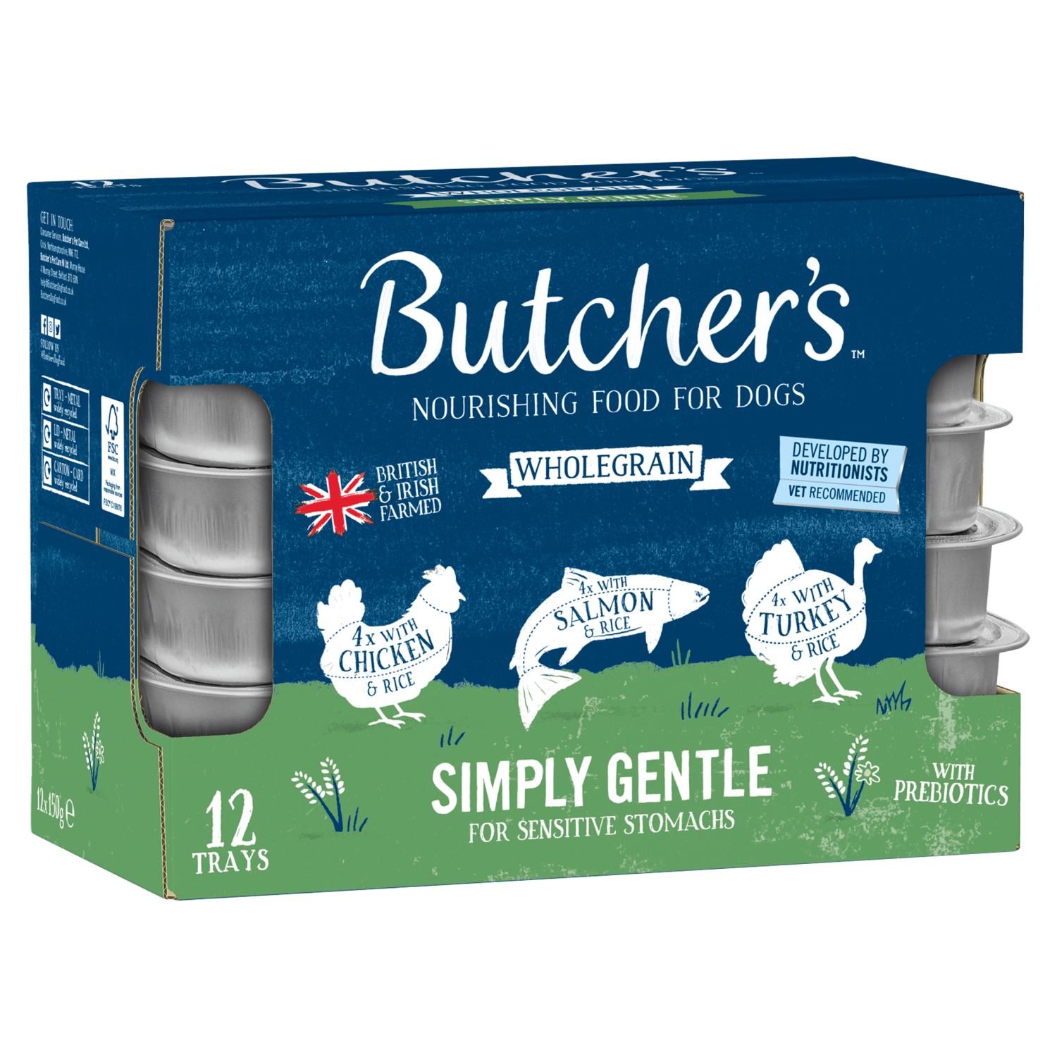 Butcher's Simply Gentle Nourishing Food for Dogs 12 x 150g - UK Food & Drink - 5011792008971