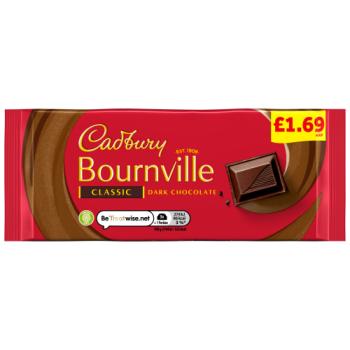 Cadbury Bournville Classic Dark Chocolate Chocolate 100 Gr - UK Food & Drink - 7622202278518