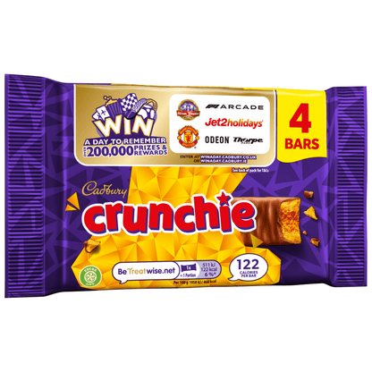 Cadbury Crunchie Chocolate Bar 104.4 Gr - UK Food & Drink - 7622210989505