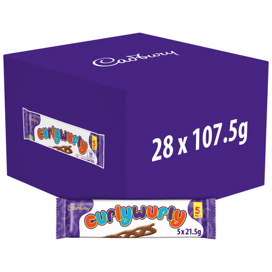 Cadbury Curlywurly Chocolate Bar 107.5 Gr - UK Food & Drink - 7622201427252