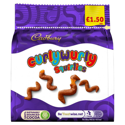 Cadbury Curlywurly Squirlies 85g - UK Food & Drink - 7622202234880