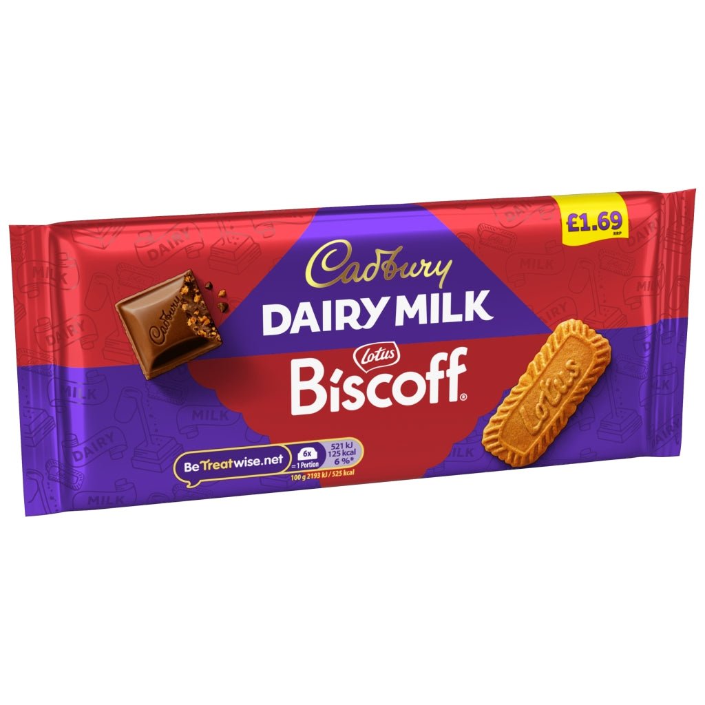 Cadbury Dairy Milk Biscoff Pm £1.69 95g - UK Food & Drink - 7622202294105
