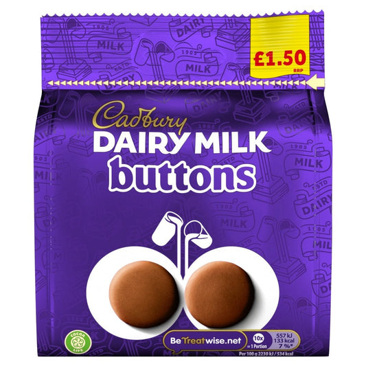 Cadbury Dairy Milk Buttons 85g - UK Food & Drink - 7622202234811