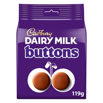 Cadbury Dairy Milk Buttons Chocolate Pieces 119 Gr - UK Food & Drink - 7622210286956