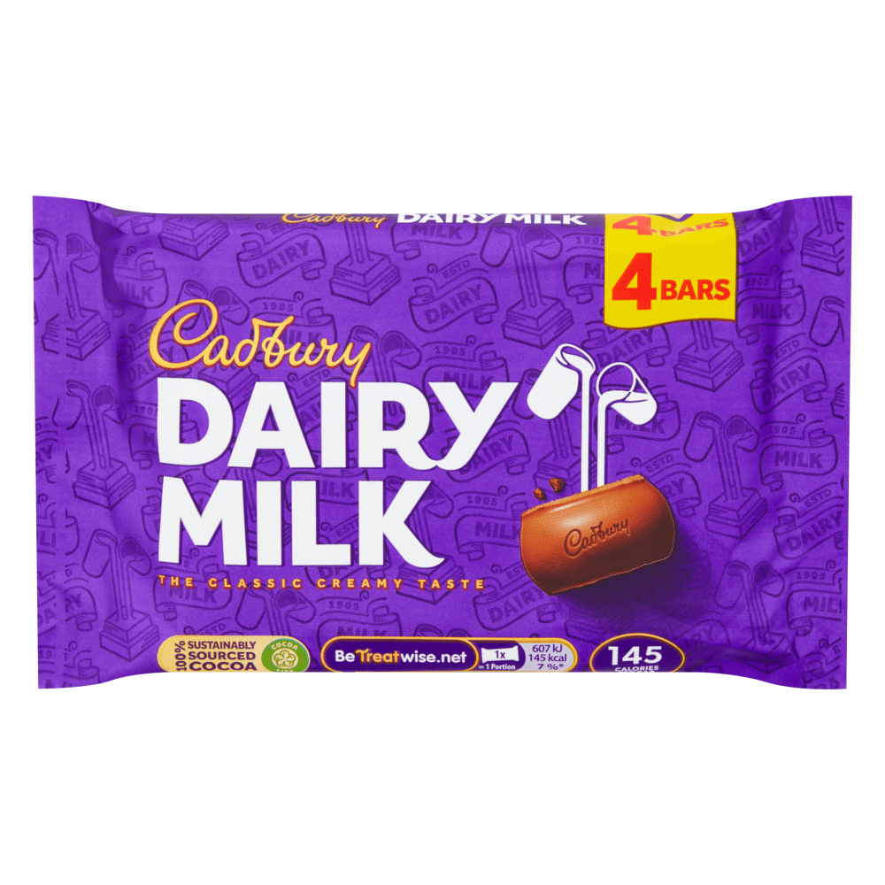 Cadbury Dairy Milk Chocolate Bar 108.8 Gr - UK Food & Drink - 7622201461911
