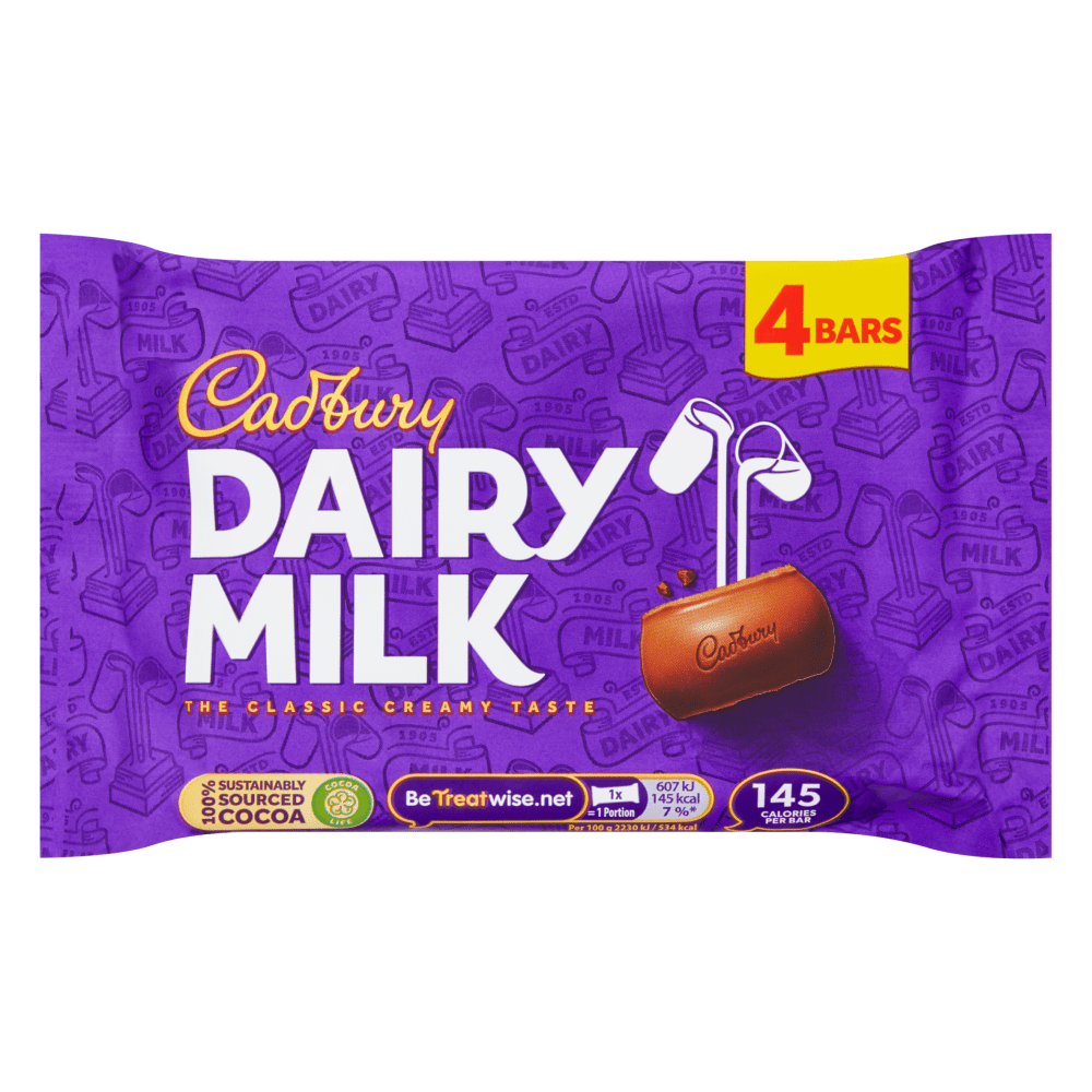 Cadbury Dairy Milk Chocolate Bar 108.8 Gr - UK Food & Drink - 7622201461911