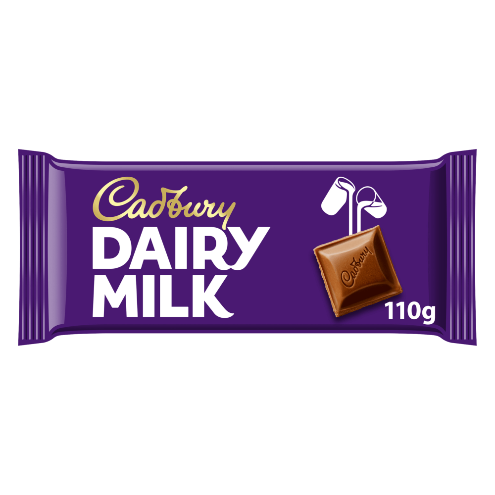 Cadbury Dairy Milk Chocolate Bar 110 Gr - UK Food & Drink - 7622300845759