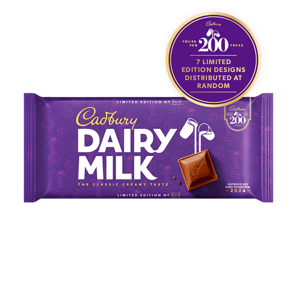 Cadbury Dairy Milk Chocolate Bar 180 Gr - UK Food & Drink - 7622201148782