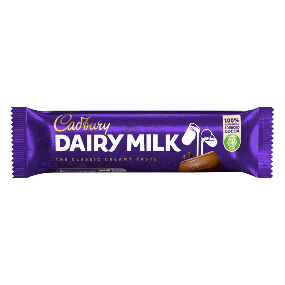 Cadbury Dairy Milk Chocolate Bar 45 Gr - UK Food & Drink - 7622300743536