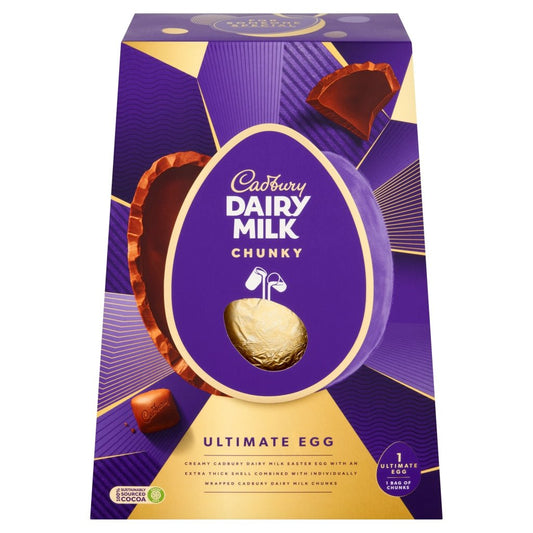 Cadbury Dairy Milk Chunky Ultimate Egg 400G - UK Food & Drink - 7622202024450