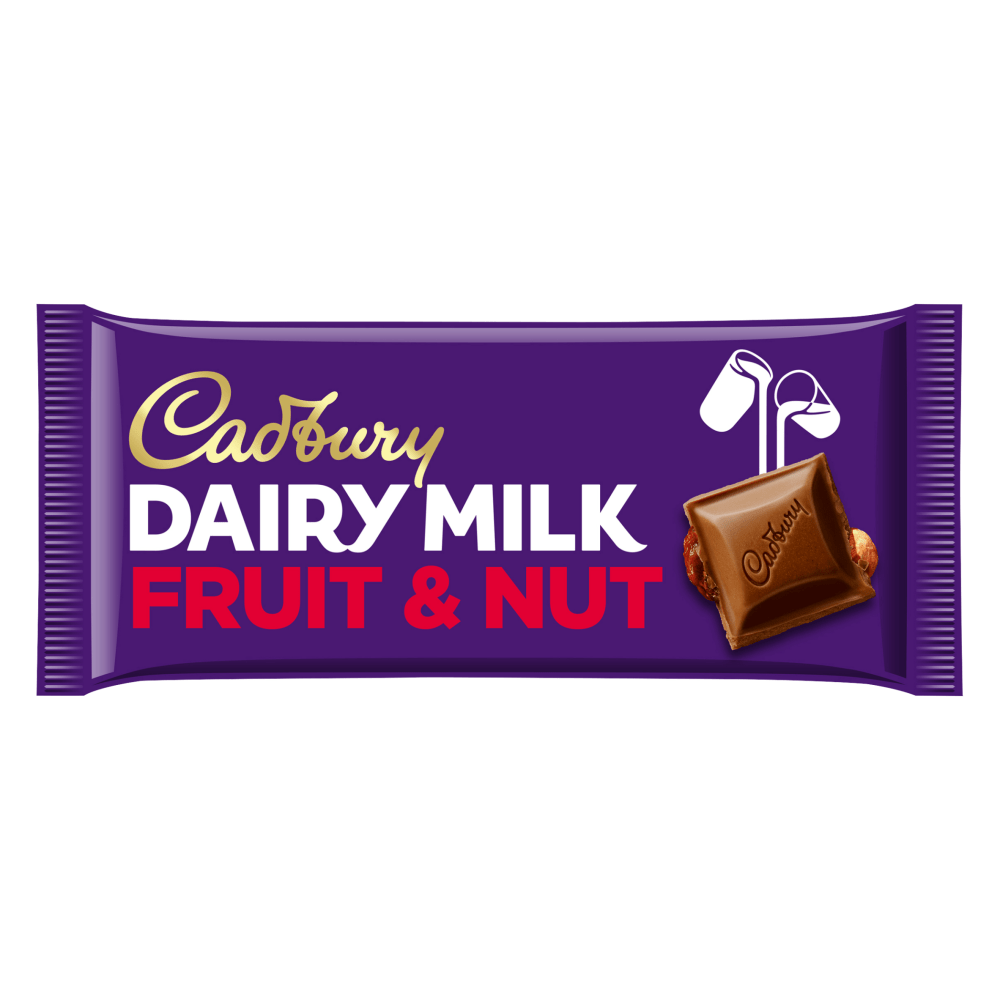 Cadbury Dairy Milk Fruit And Nut Chocolate Bar 180 Gr - UK Food & Drink - 7622201149611