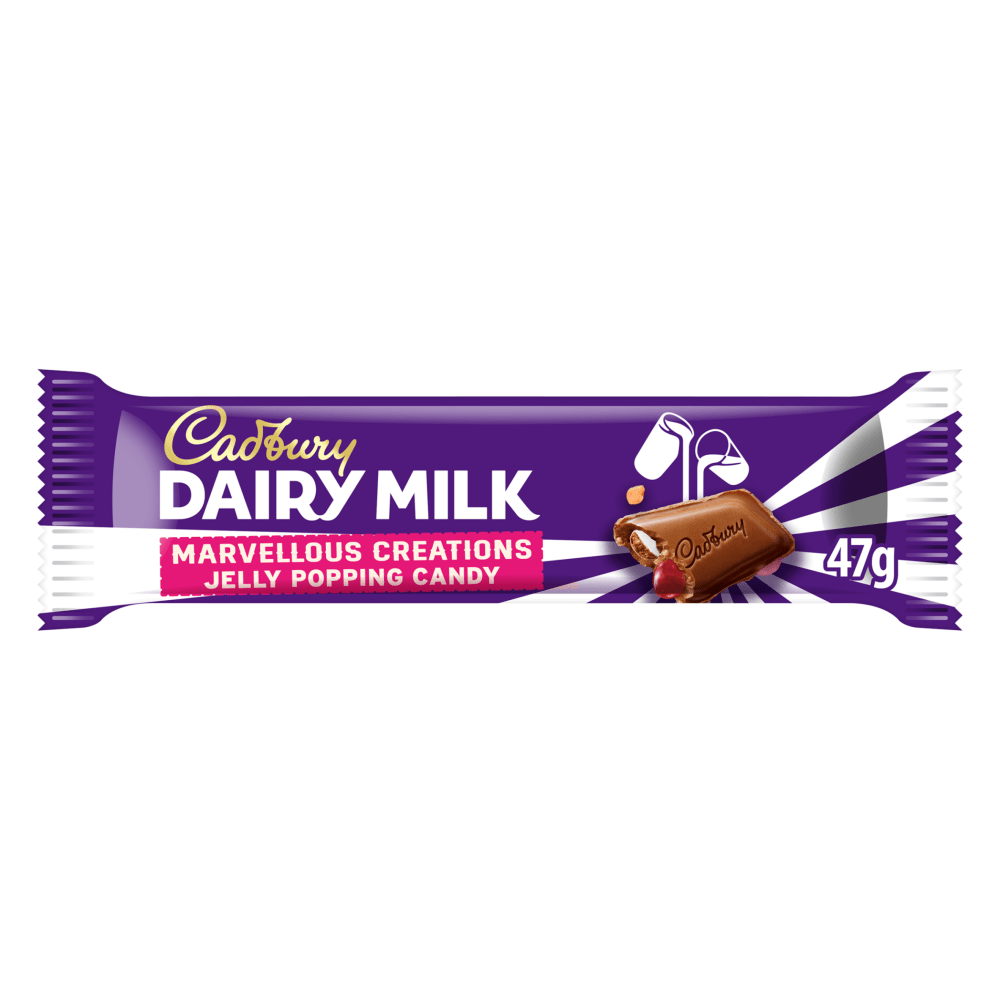 Cadbury Dairy Milk Marvellous Creations Jelly Popping Candy Chocolate 47 Gr - UK Food & Drink - 7622210106988