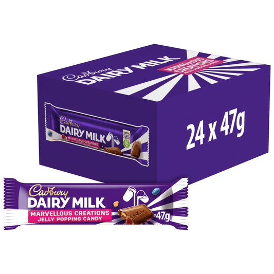 Cadbury Dairy Milk Marvellous Creations Jelly Popping Candy Chocolate 47 Gr - UK Food & Drink - 7622210106988