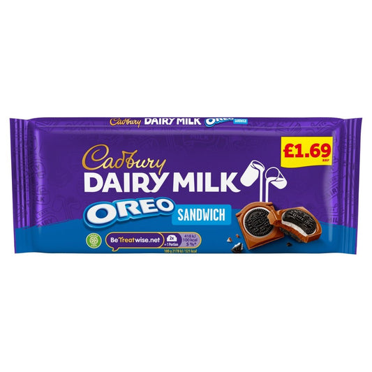 Cadbury Dairy Milk Oreo Sandwich 96g - UK Food & Drink - 7622202278570