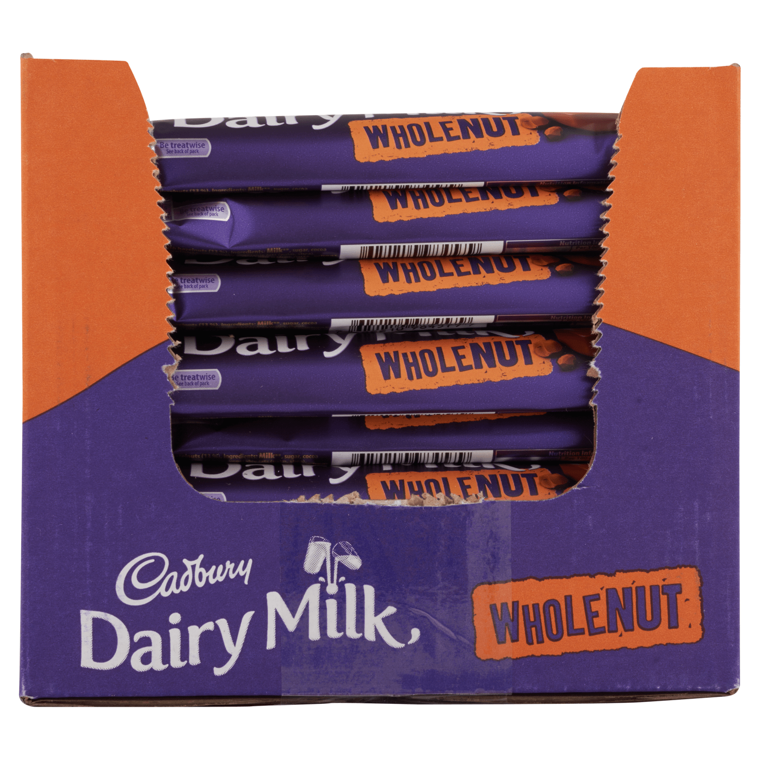 Cadbury Dairy Milk Whole Nut Chocolate Bar 45g - UK Food & Drink - 7622210984579